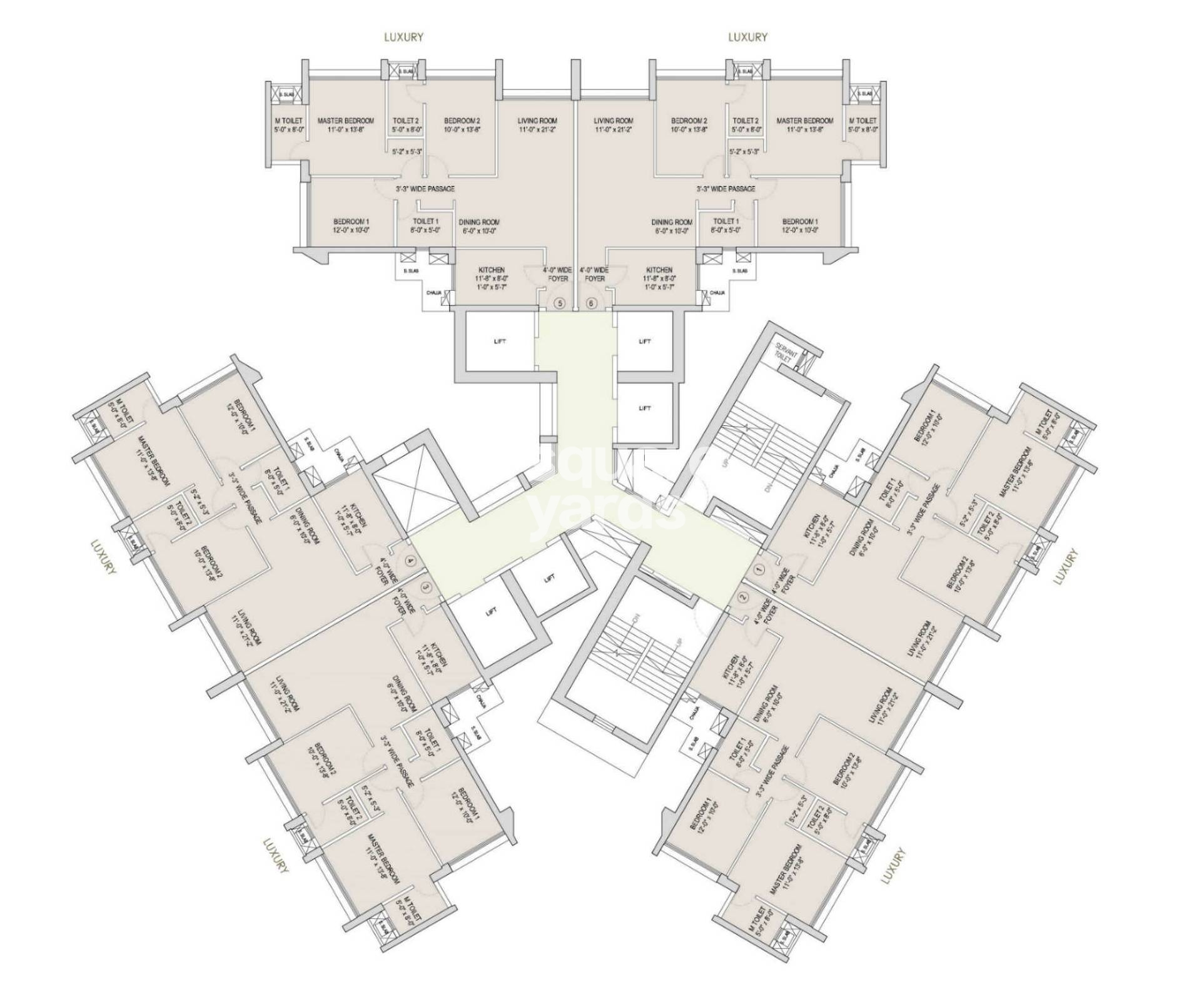 Oberoi Realty Borivali Floor Plans