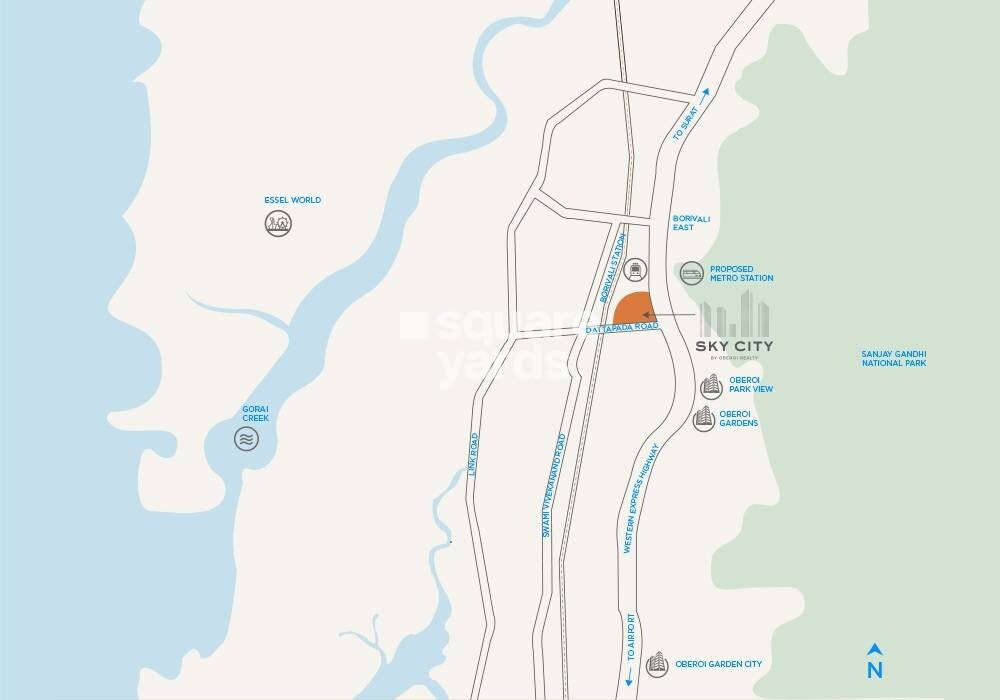 Oberoi Realty Borivali Location Image