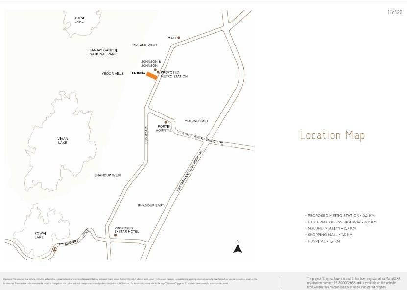Oberoi Realty Enigma And Eternia Location Image