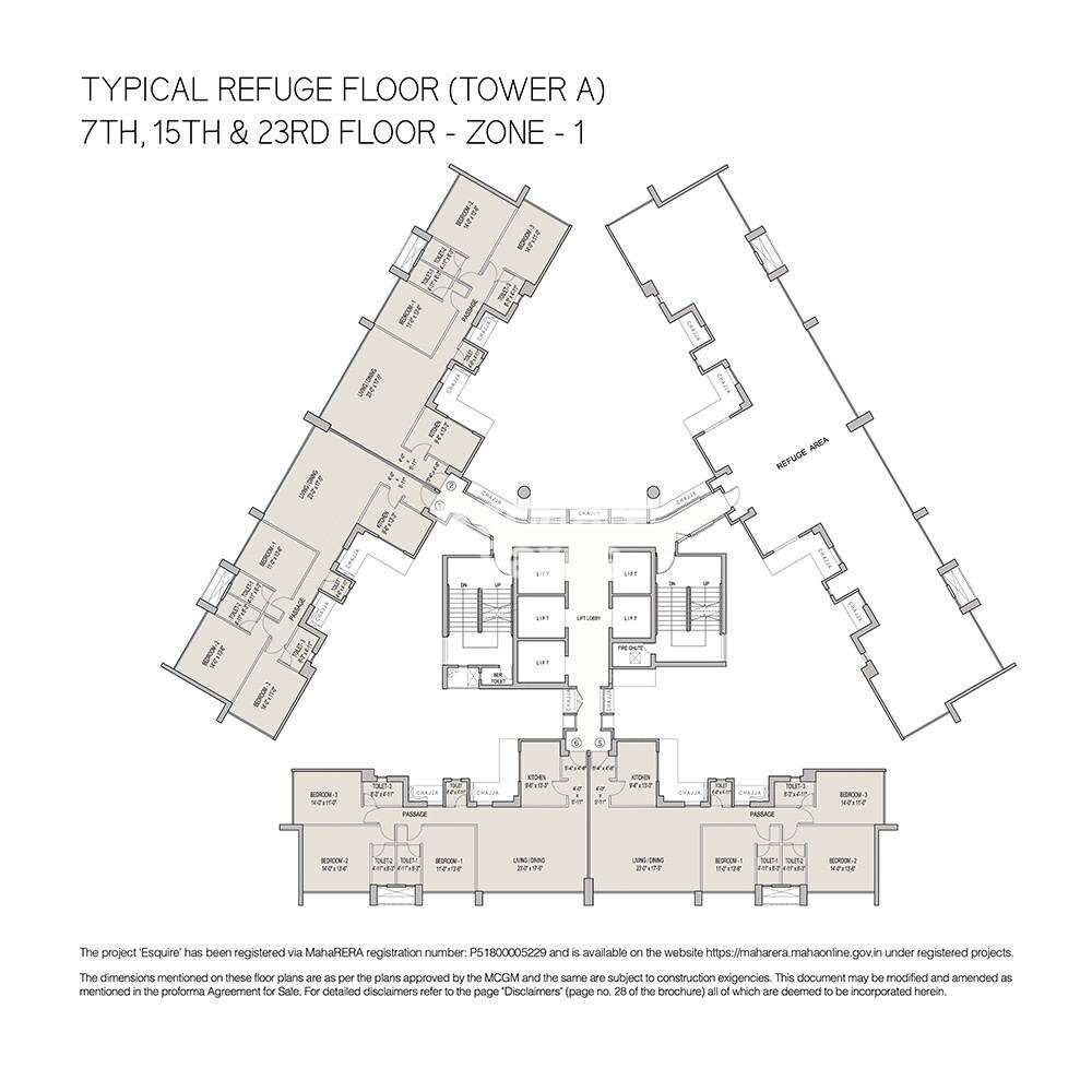 Oberoi Realty Esquire Floor Plans