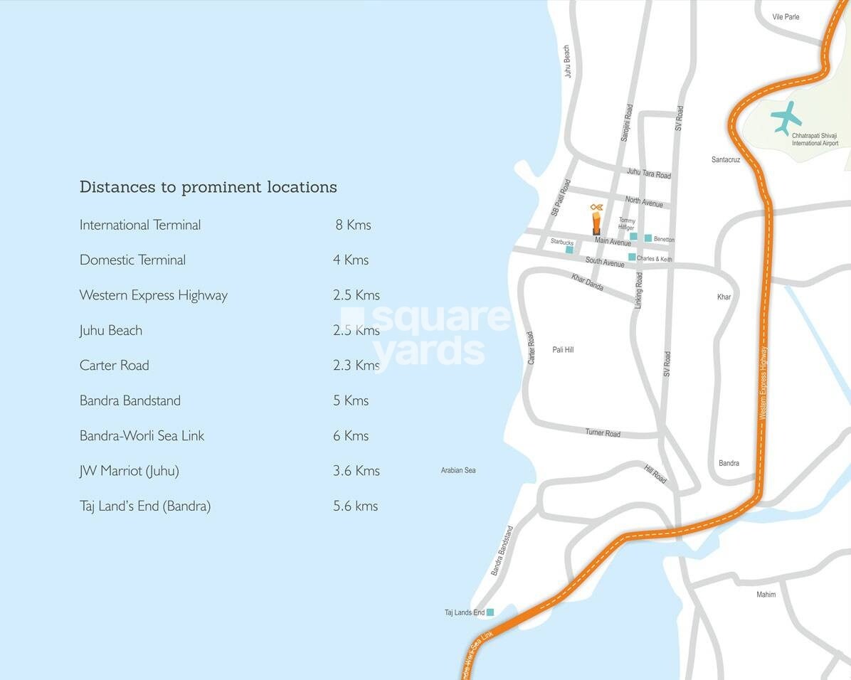 Oberoi Realty Priviera Location Image