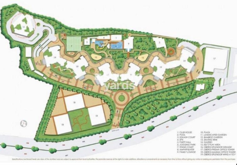 Oberoi Realty Splendor Master Plan Image