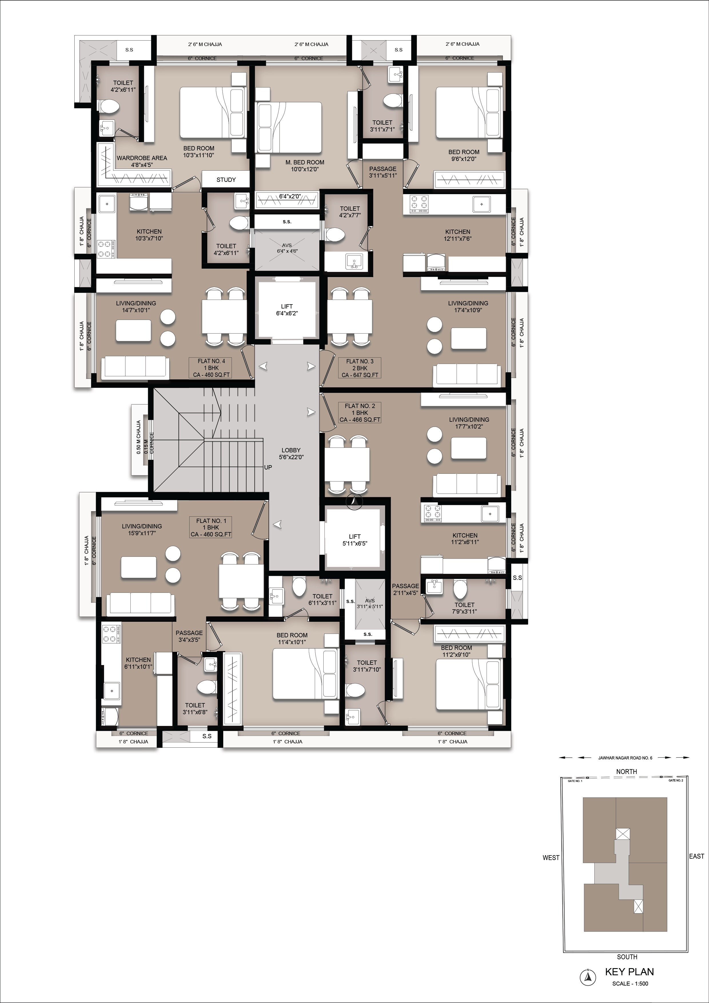 Om Hirani Elixir Floor Plans