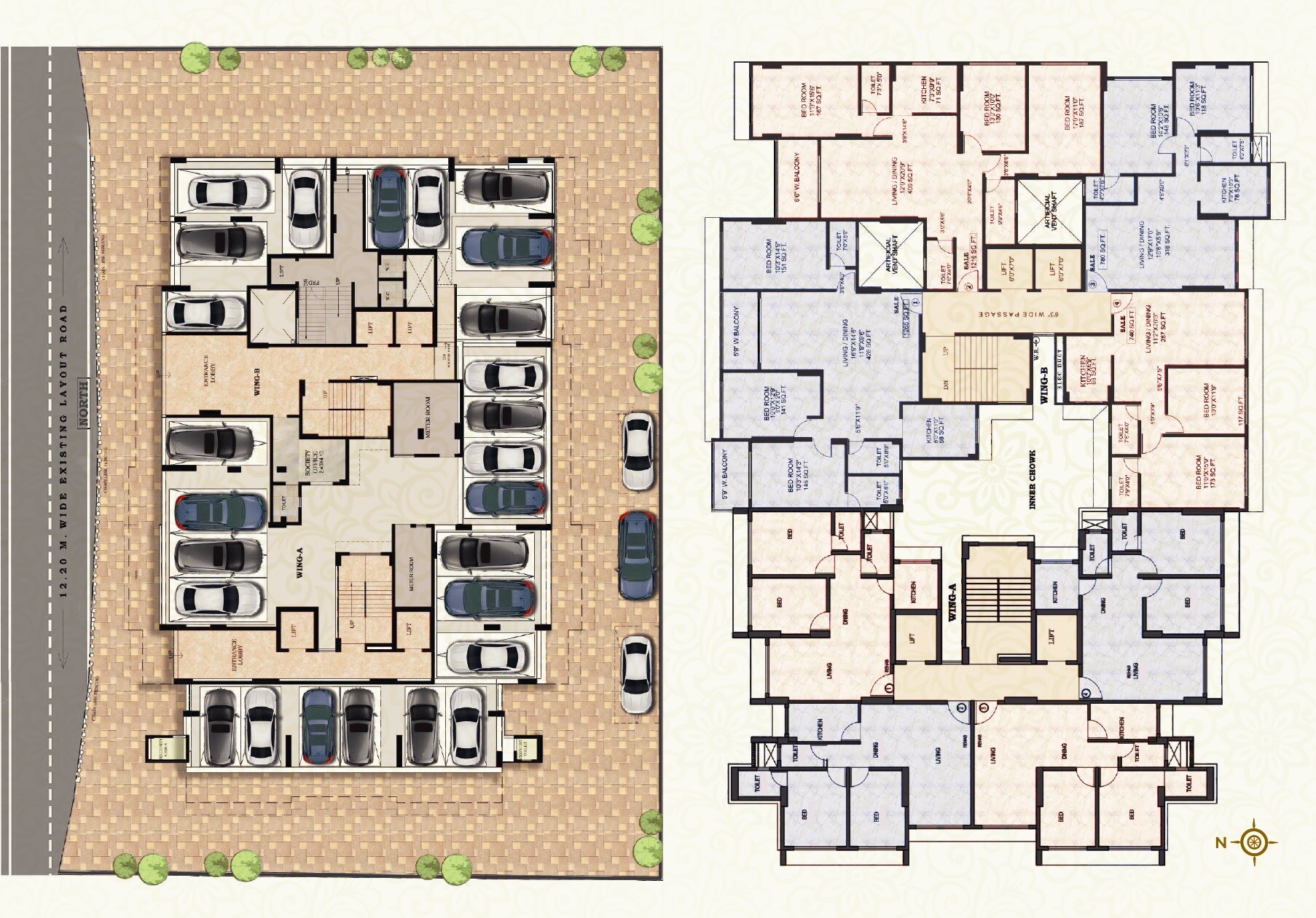 Om Sai Union CHS Floor Plans