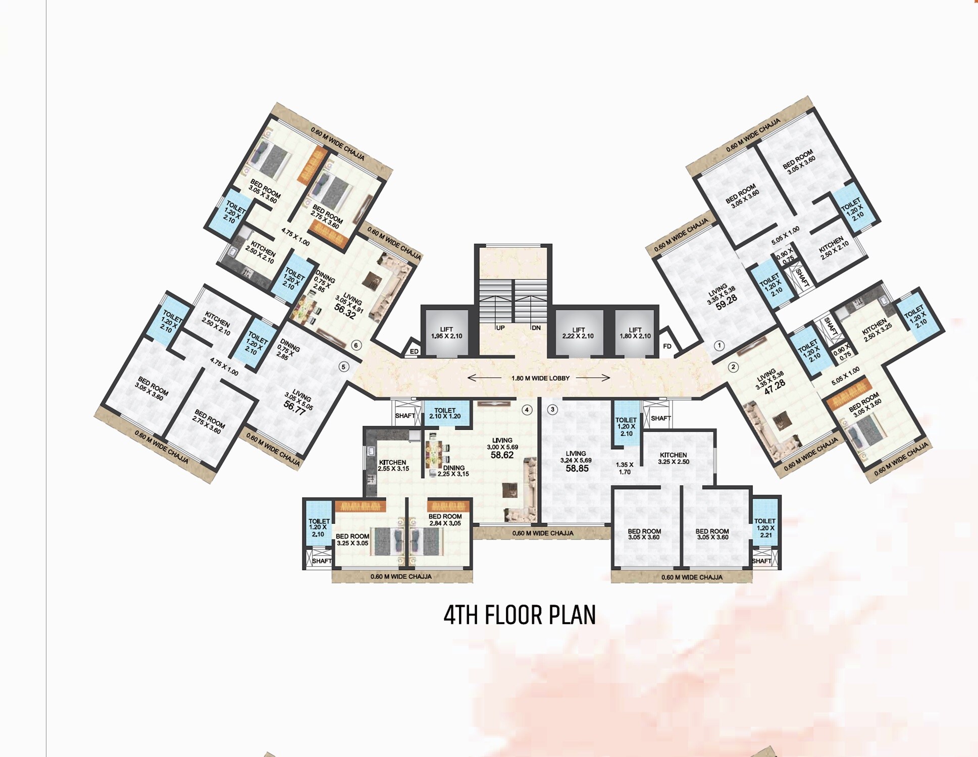 Om Sai Veer Siddhanak CHS Floor Plans