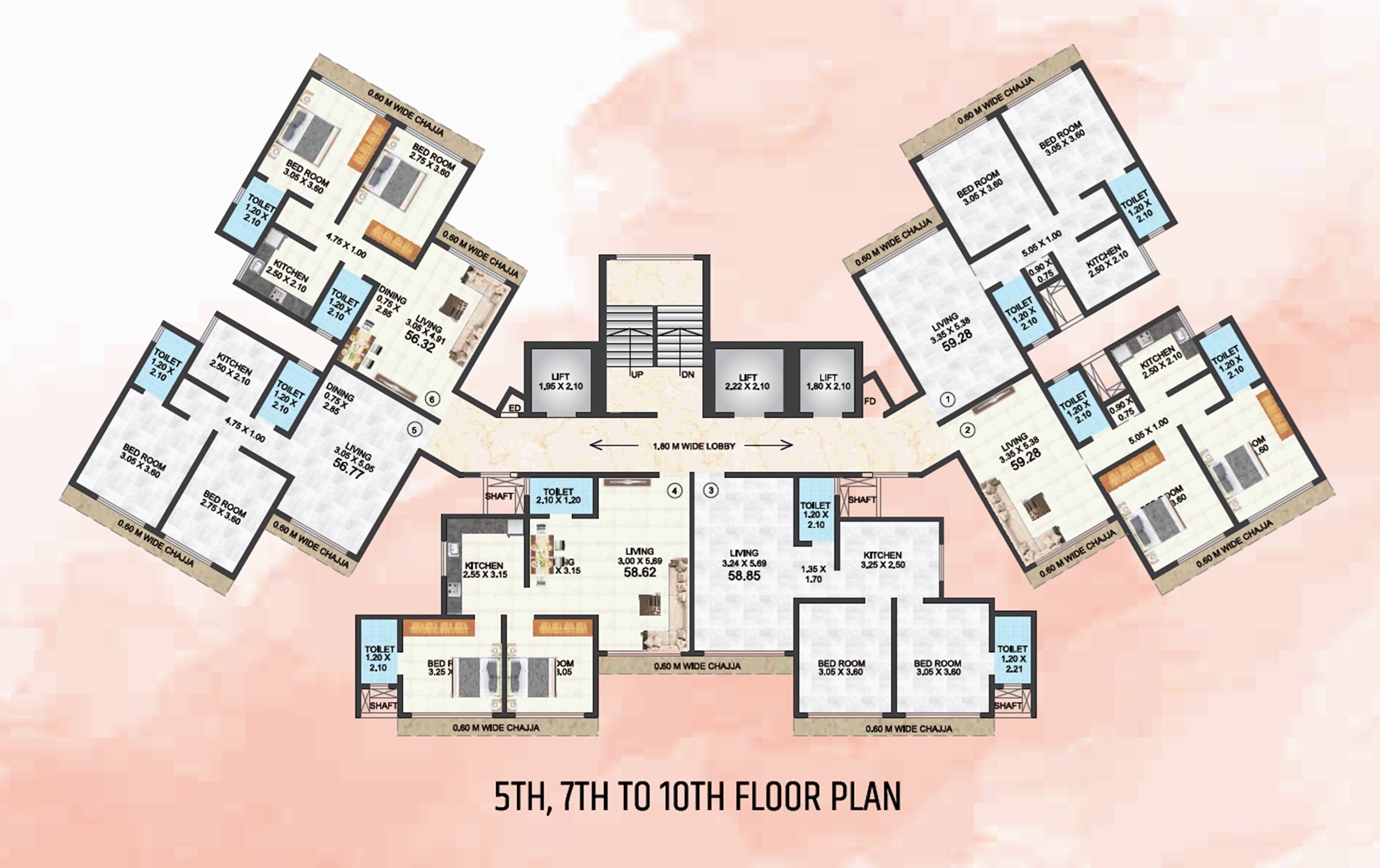 Om Sai Veer Siddhanak CHS Floor Plans 2