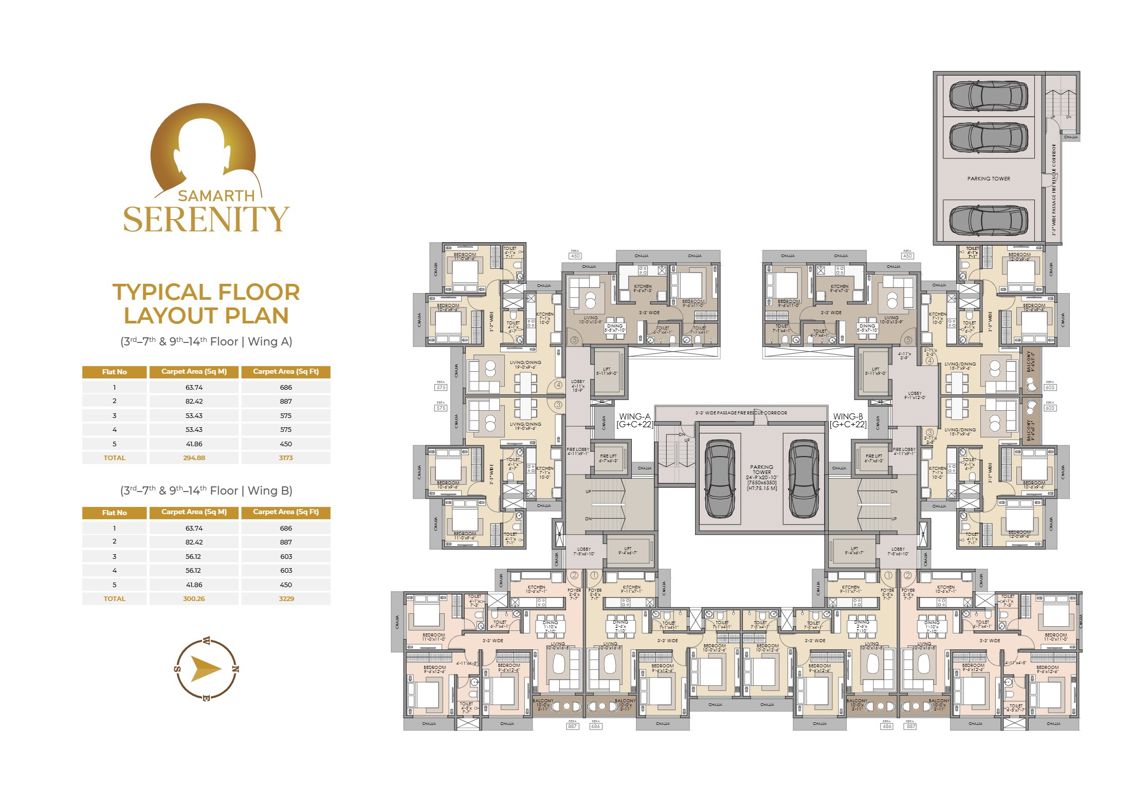 Om Samarth Serenity Floor Plans