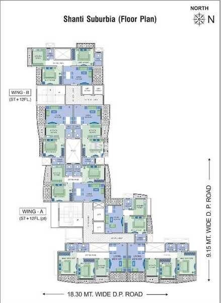 Om Shanti Suburbia Floor Plans