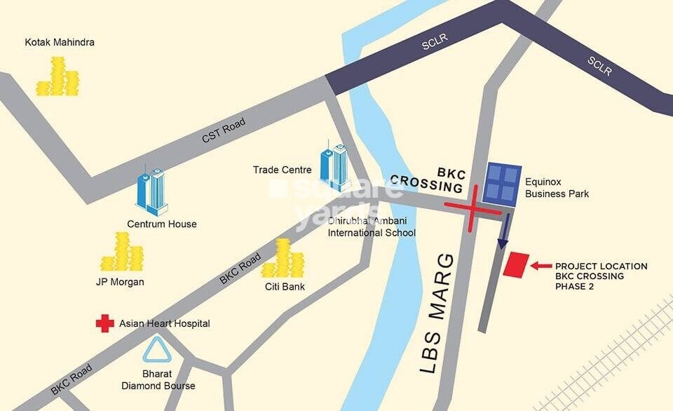 Omkar BKC Crossing Phase 2 Location Image
