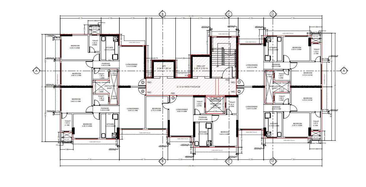 Orange Bodhisatwa Ambedkar CHS Floor Plans