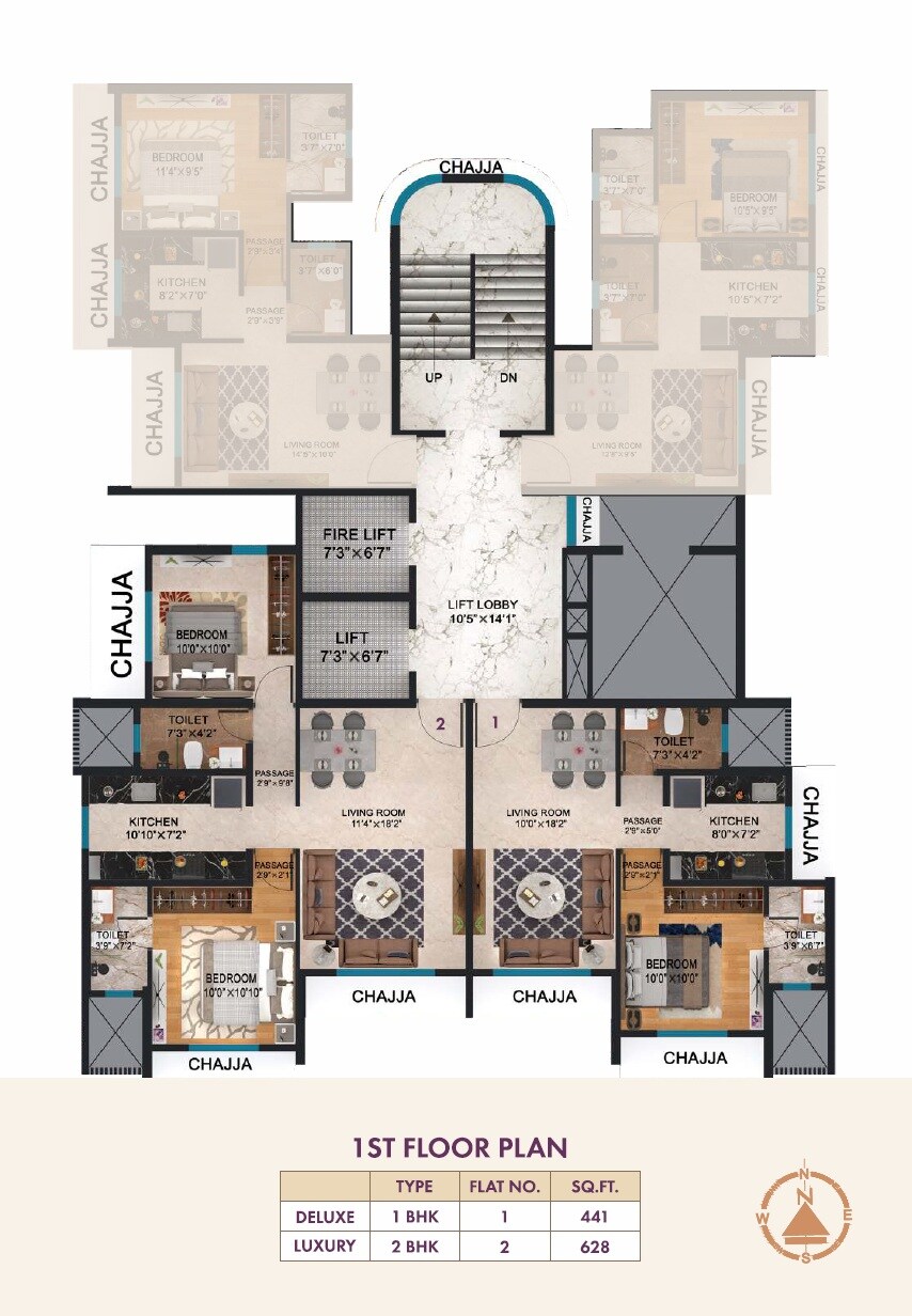 Orchid Aarambh Floor Plans 1