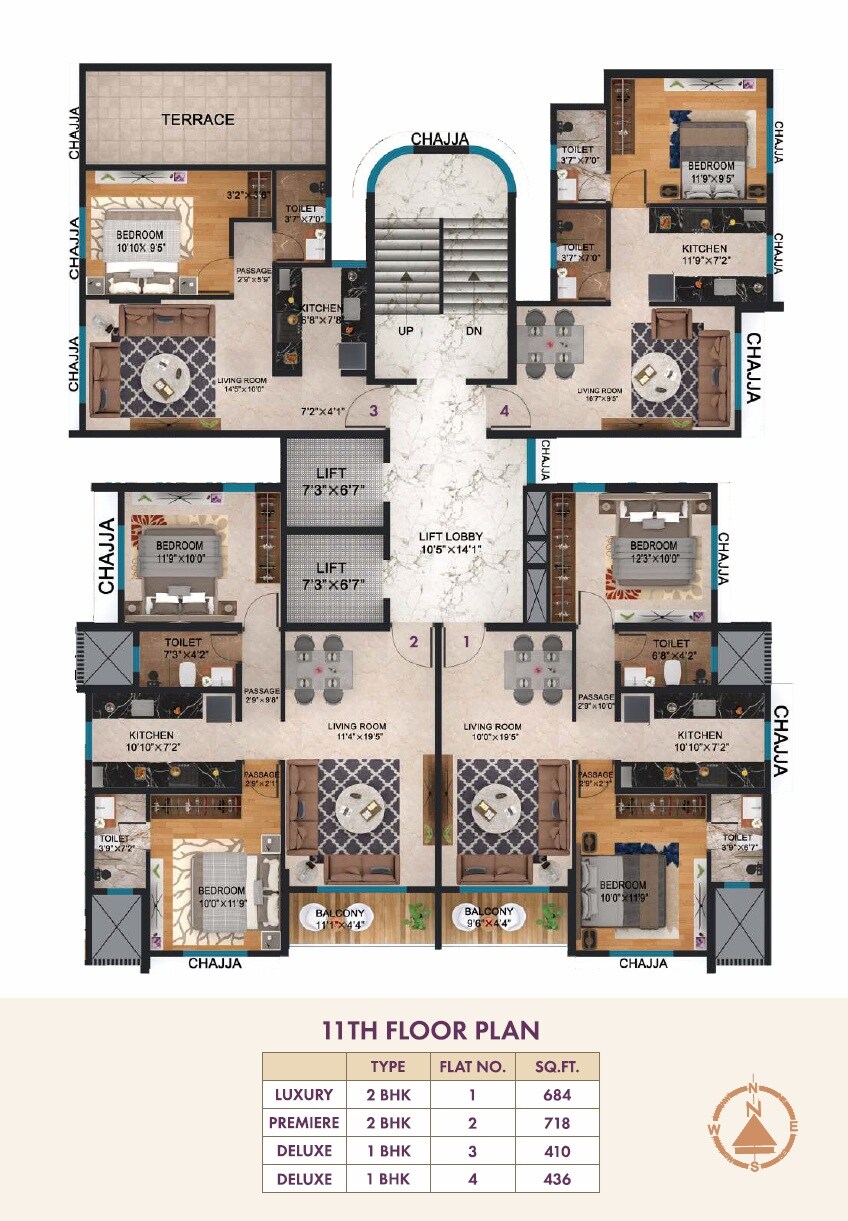Orchid Aarambh Floor Plans 2