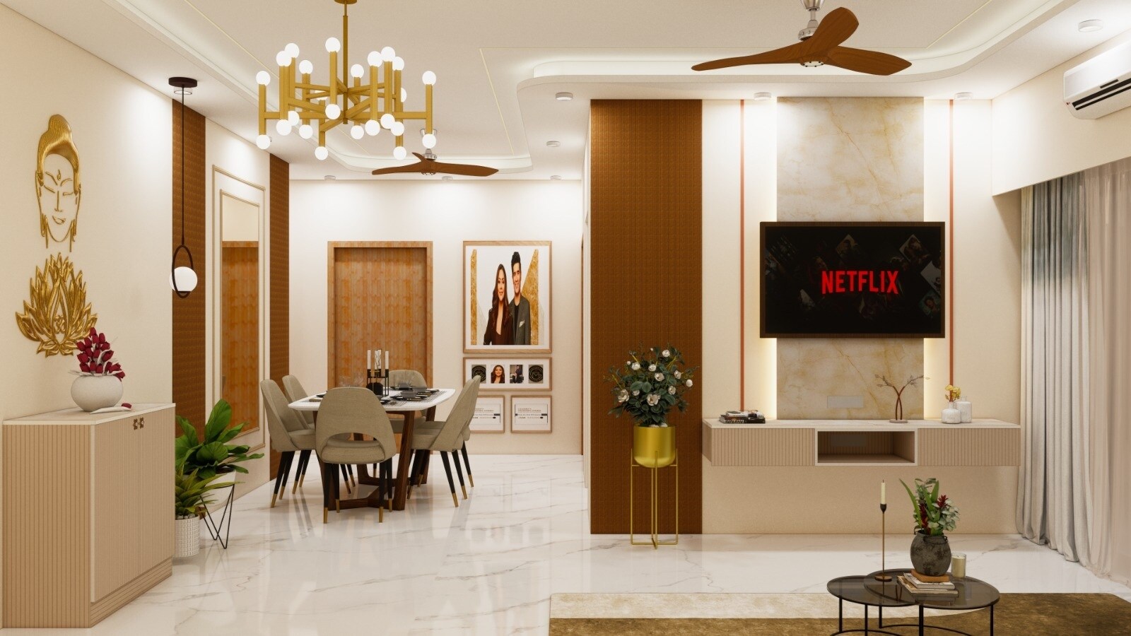 Oscar Om Nandanvan Apartment Interiors 10