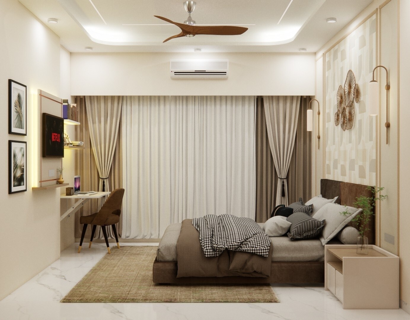 Oscar Om Nandanvan Apartment Interiors 13