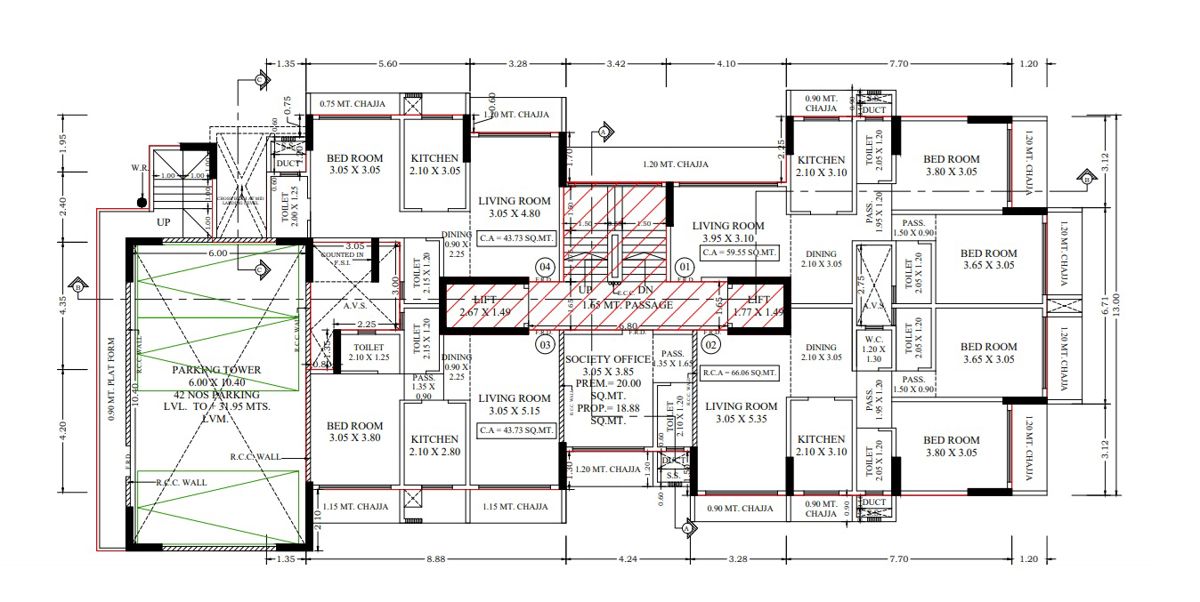 OVK Chaitanya Floor Plans