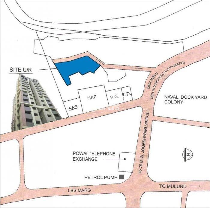 Padmavati Trikutta Towers CHS Location Image