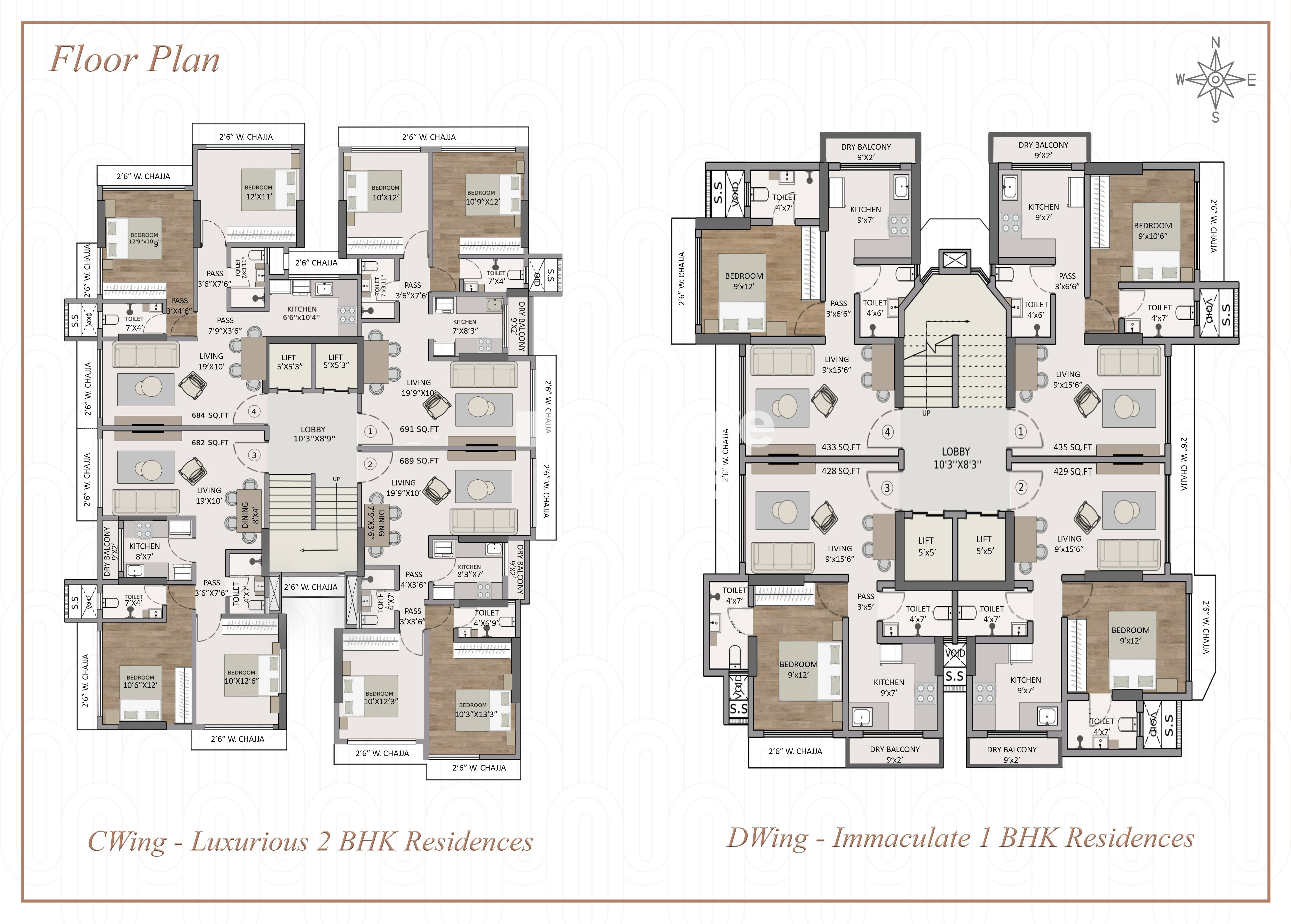 Panom Park Malad Floor Plans 1
