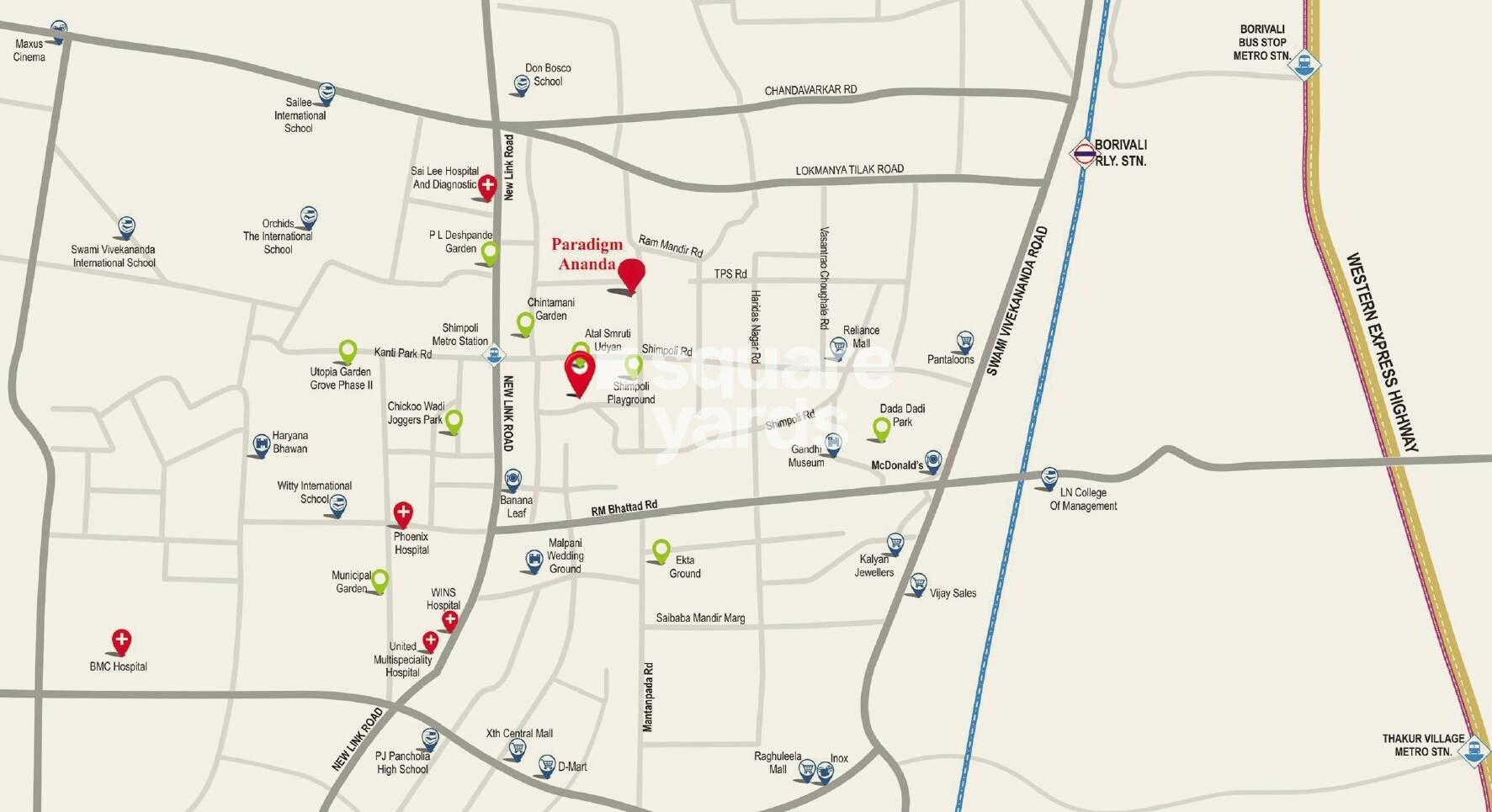 Paradigm Ananda Park Location Image