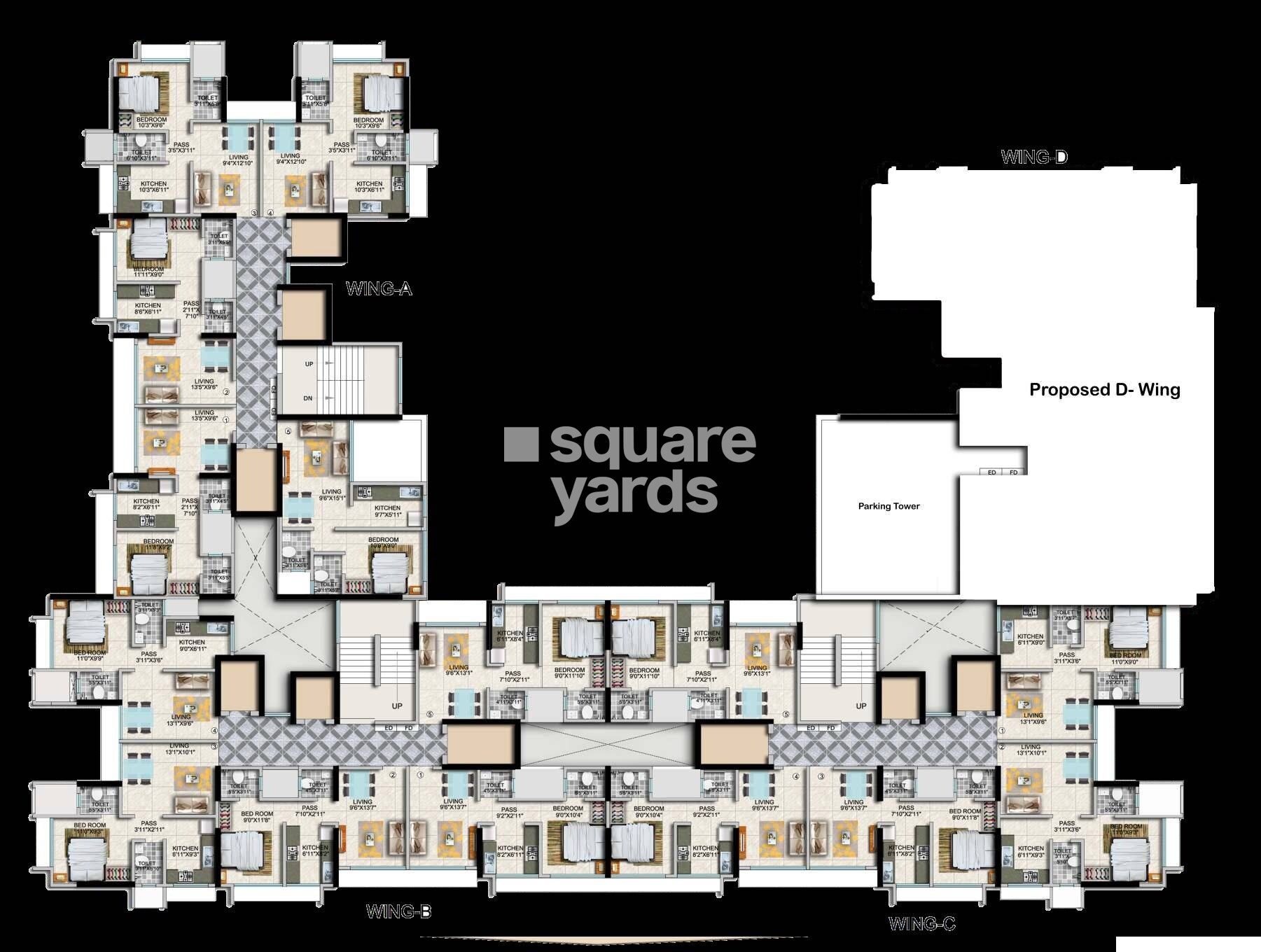 Paradigm Ariana Residency Floor Plans