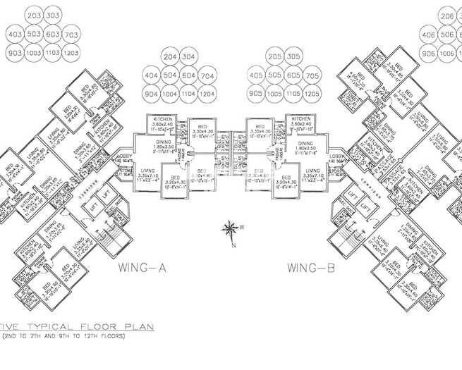 Paradise Apartment Mumbai Floor Plans