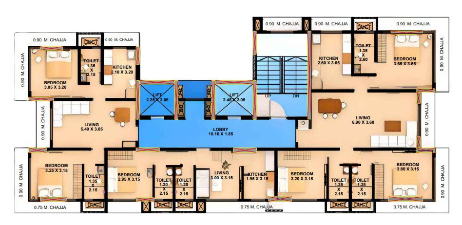 Pardis Chitragandha Floor Plans