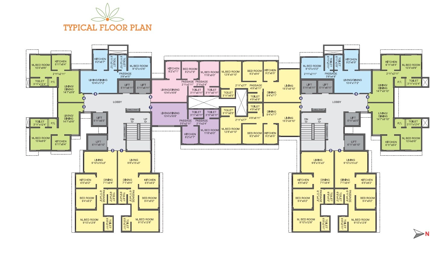 Parijat Hill View Floor Plans