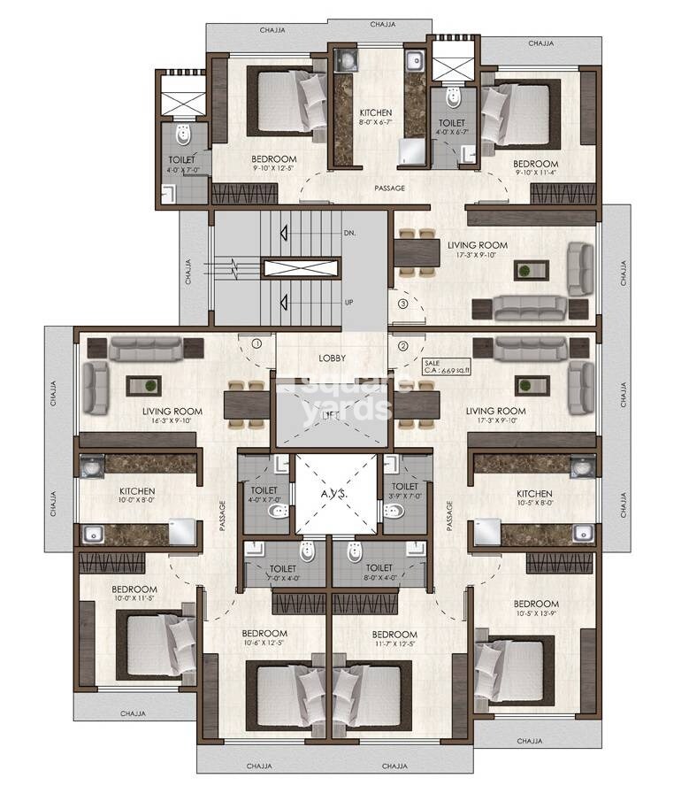 PCPL Navchandrakunj CHS Floor Plans