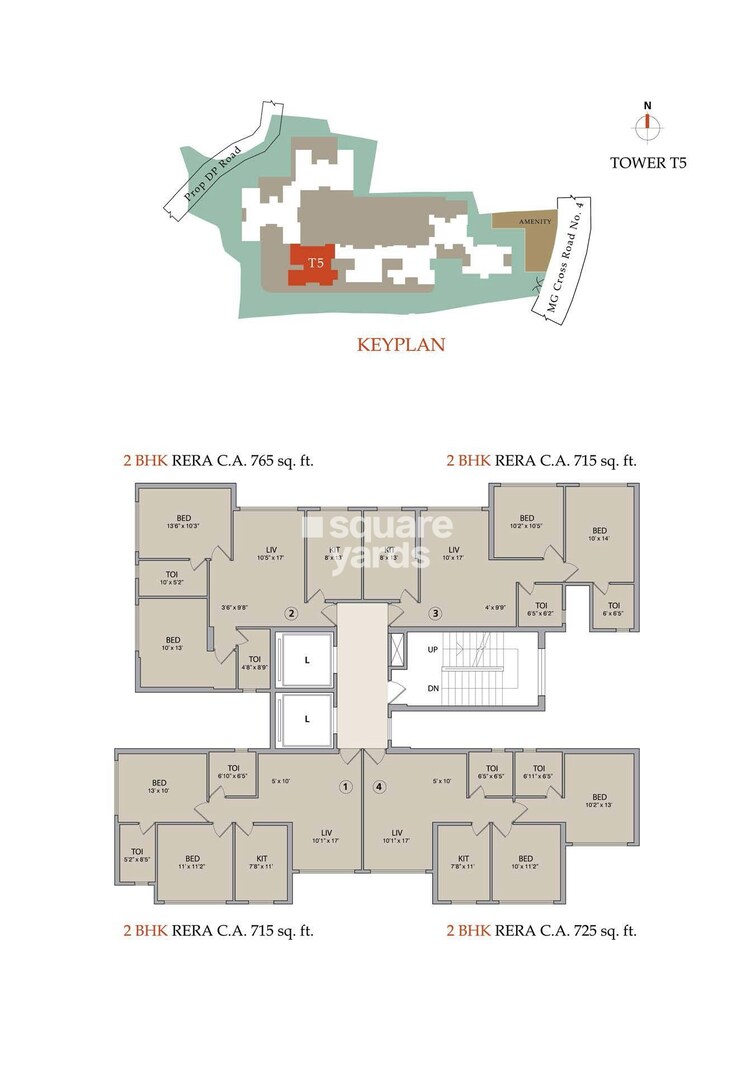 Pebble La Serena Tower Floor Plans 1