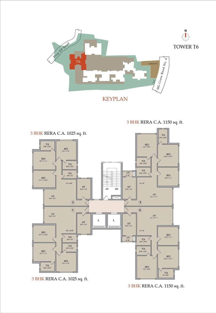 Pebble La Serena Tower Floor Plans 2
