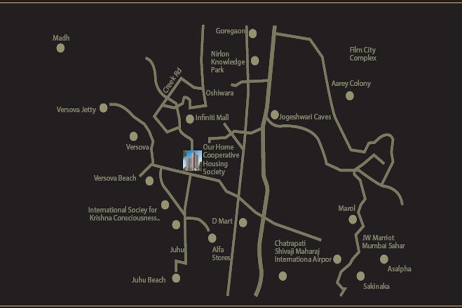 Pentagon Mantri Our Home Location Image