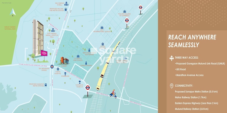 Piramal Revanta Tower 3 and 4 Location Image