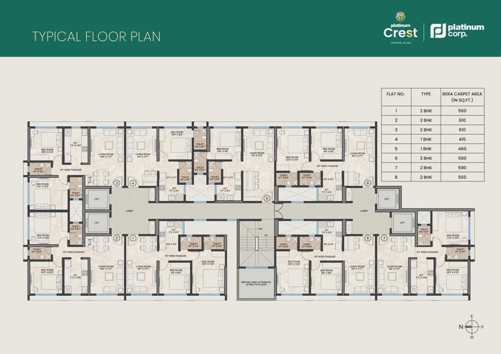 Platinum Crest Floor Plans