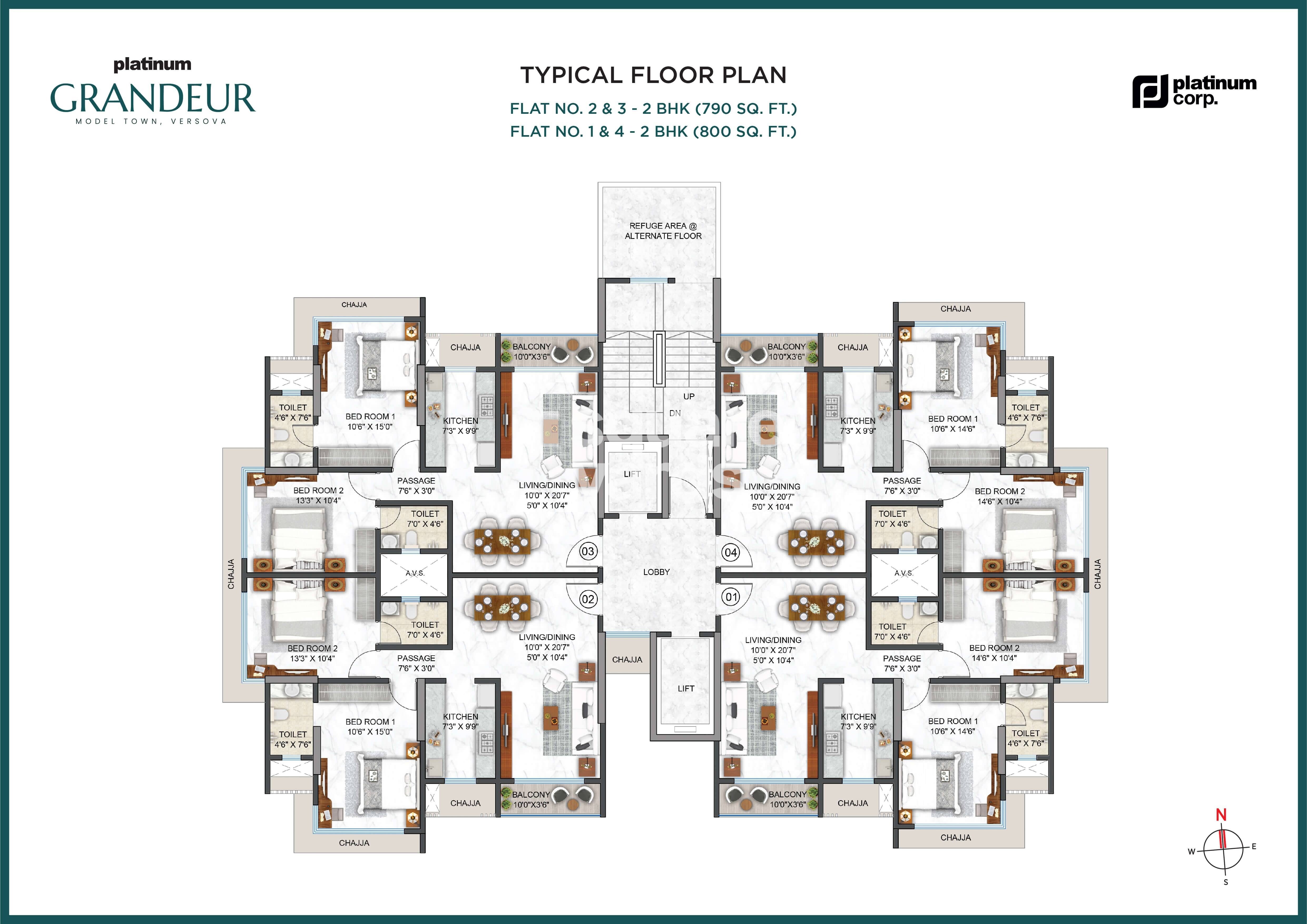 Platinum Grandeur Floor Plans