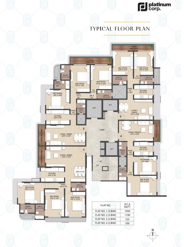 Platinum Oceanic Floor Plans 1