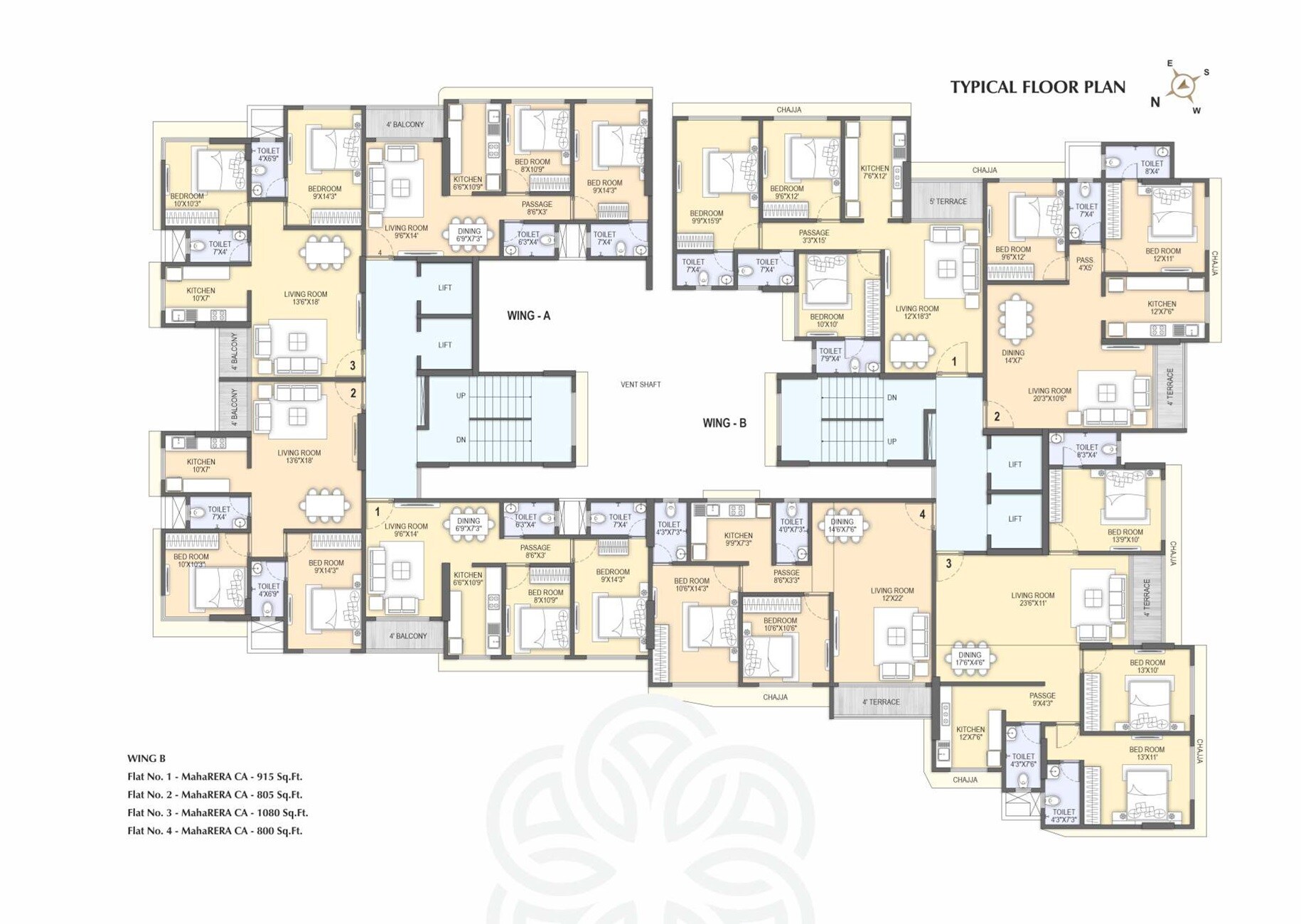 PM Chembur Deep Jyoti CHS Floor Plans