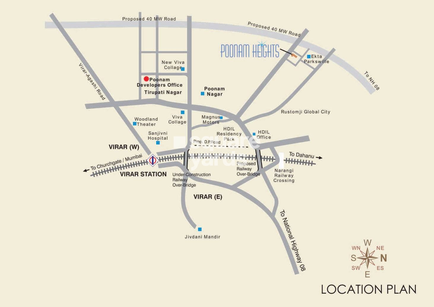 Poonam Heights Virar Location Image