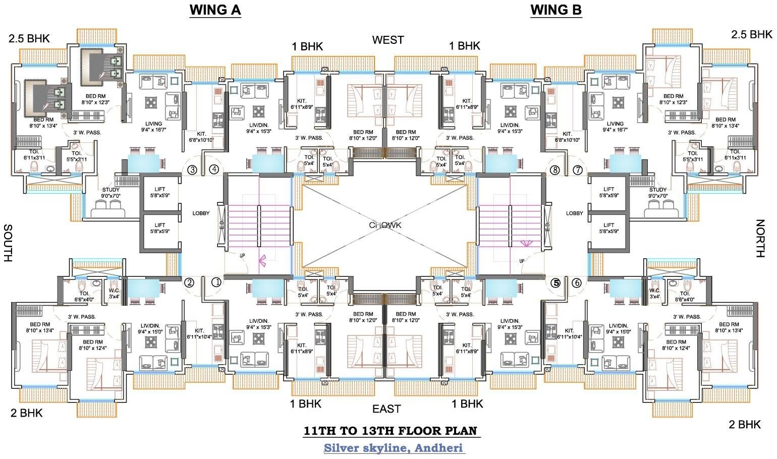 Prabhav Amberley Tower Floor Plans