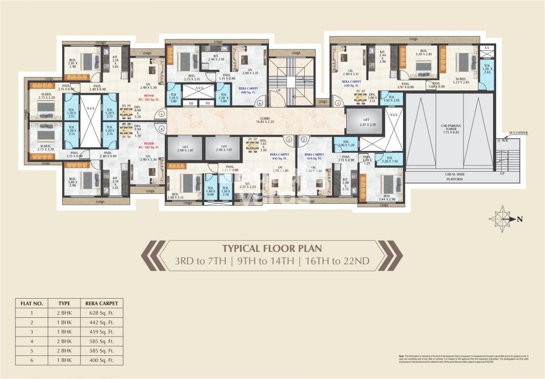 Pragati Pinnacle Floor Plans