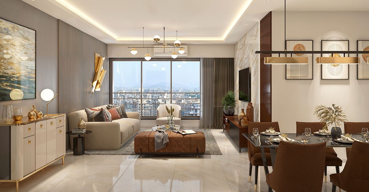 Pranav Kaveri CHS Apartment Interiors 1