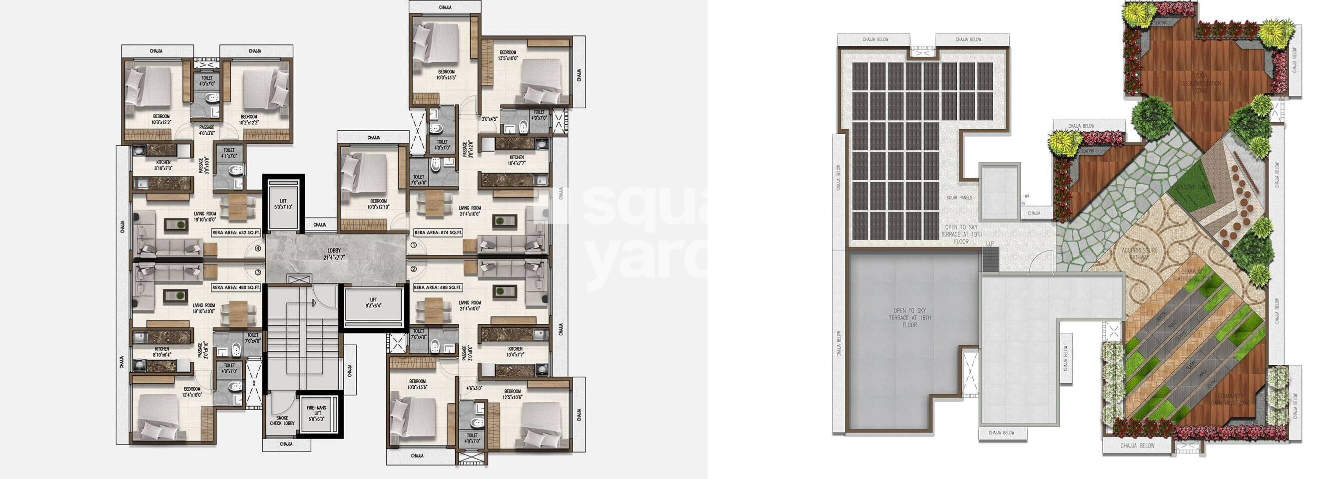 Pranav Mayur Residency Floor Plans