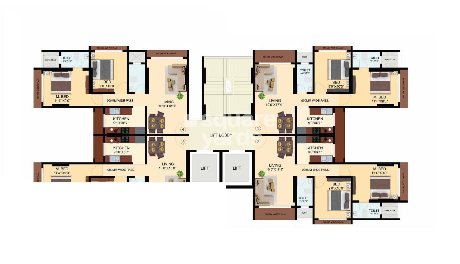 Pratik Paradise Floor Plans 3