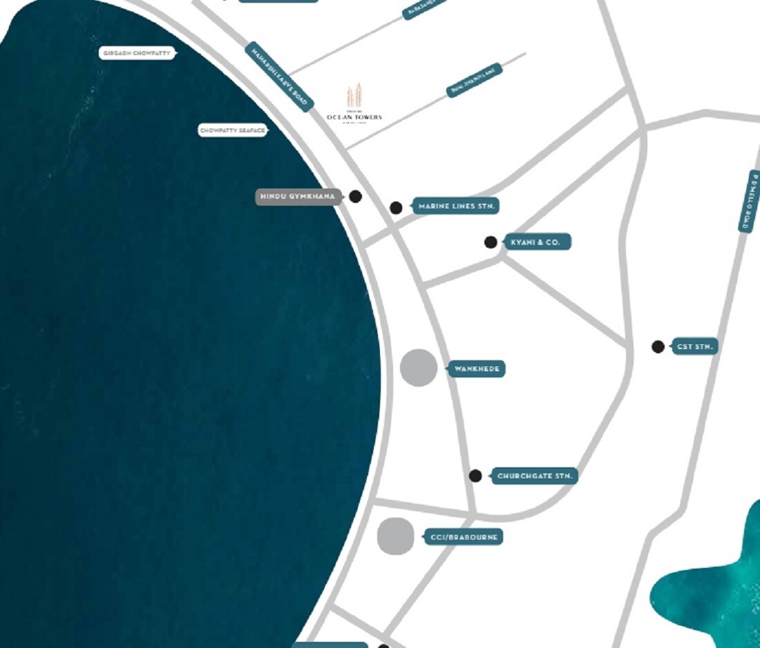 Prestige Ocean Towers Location Image