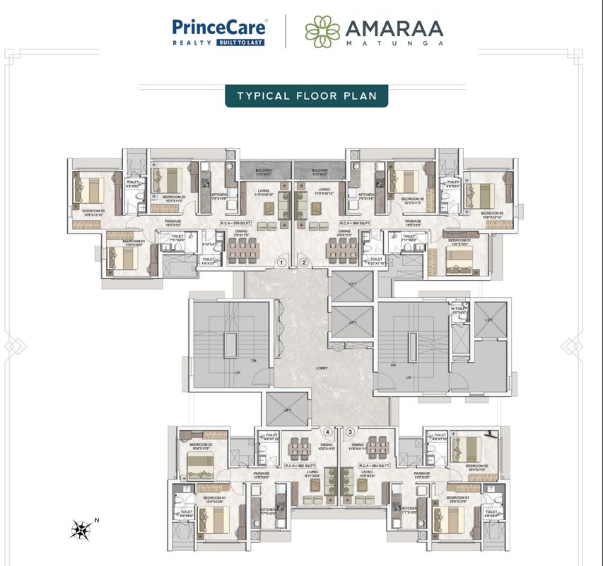 Princecare Amaraa Floor Plans