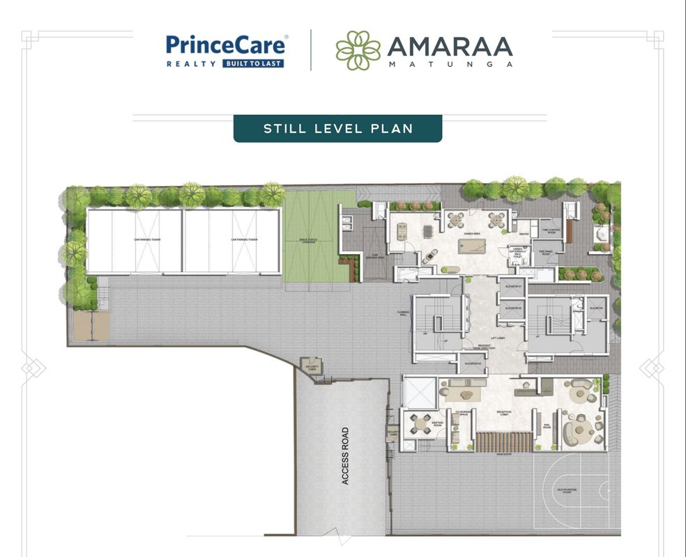 Princecare-Amaraa_a collage of photos showing a building and a street