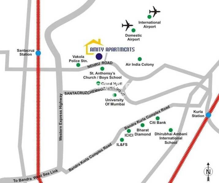 Raajyam Amity Apartments Location Image