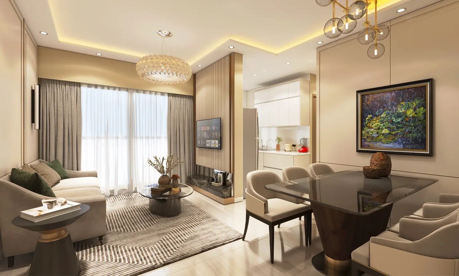 Raghav Enclave Mumbai Apartment Interiors 2