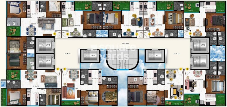 Raghav Paradise Floor Plans