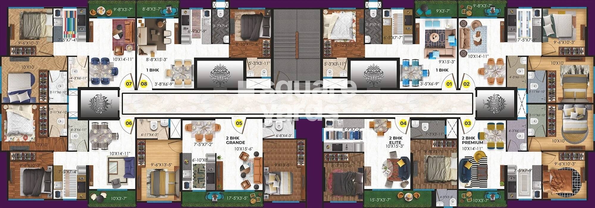 Raghav Parijat Floor Plans