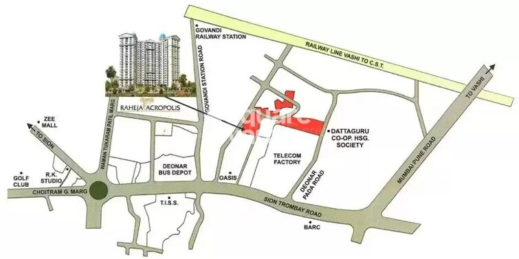 Raheja Acropolis Location Image