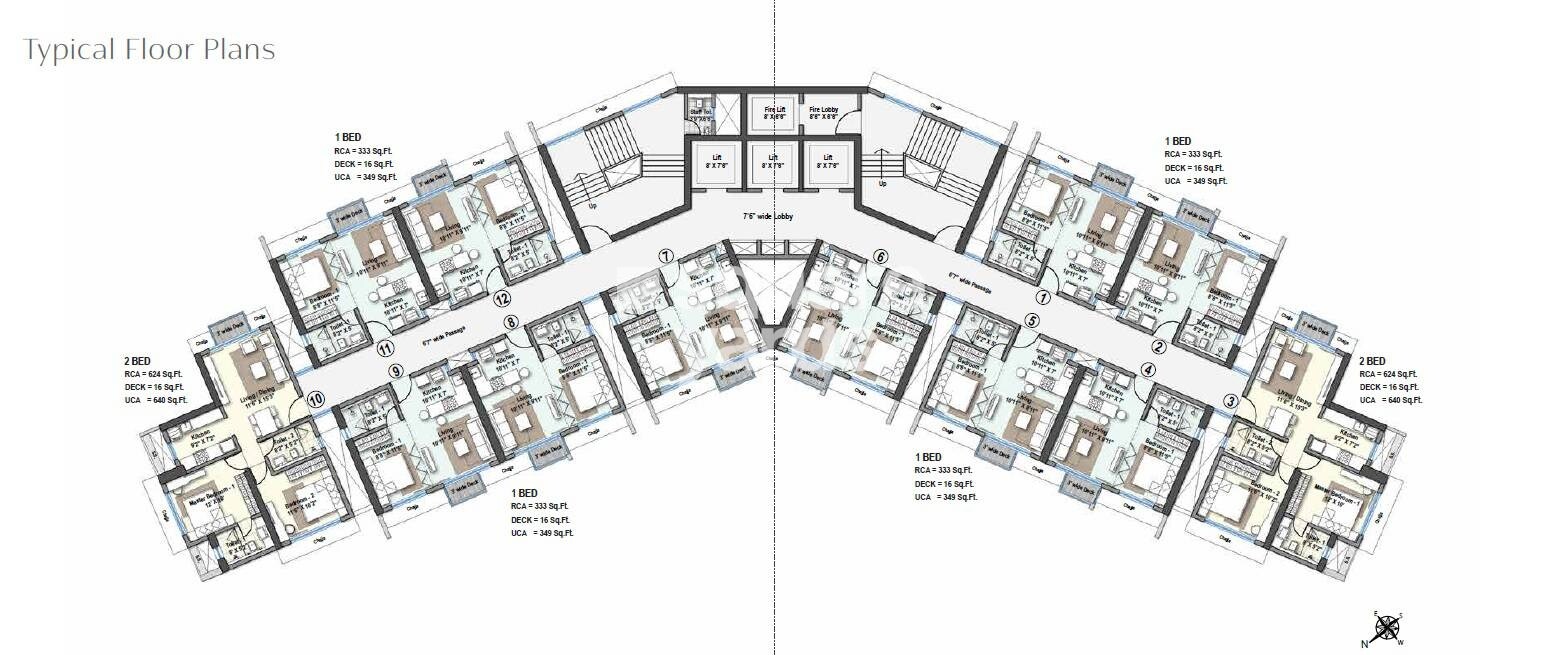 Raheja Exotica Siena Floor Plans